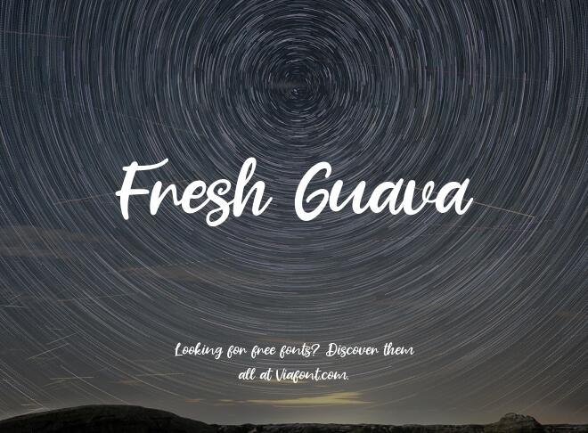 Fresh Guava Font