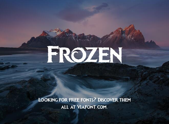 Frozen Font