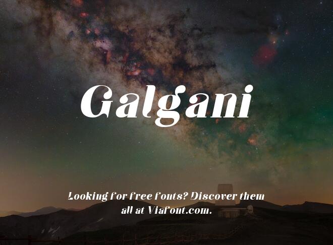 Galgani Font