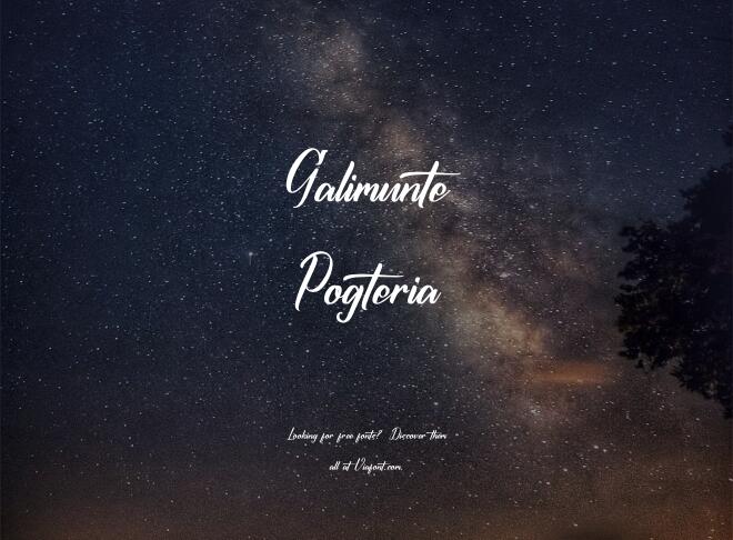 Galimunte Pogteria Font