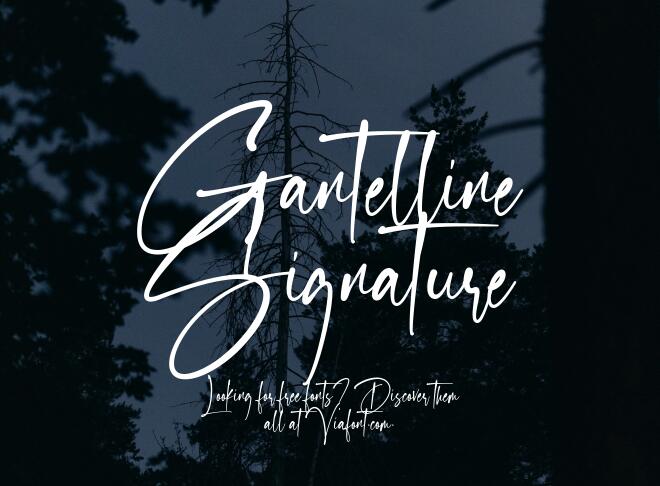 Gantelline Signature Font