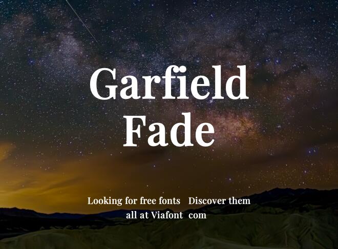 Garfield Fade Font