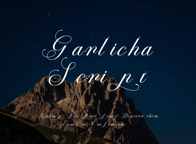 Garlicha Script Font