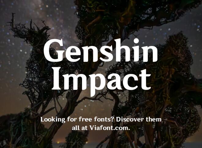 Genshin Impact Font