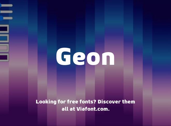 Geon Font