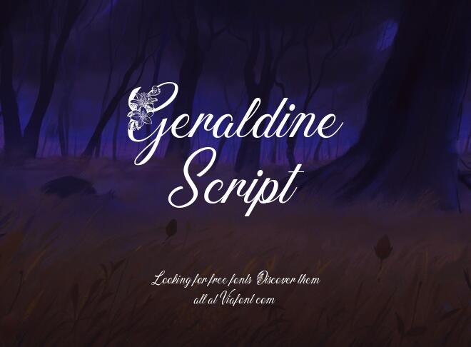 Geraldine Script Font