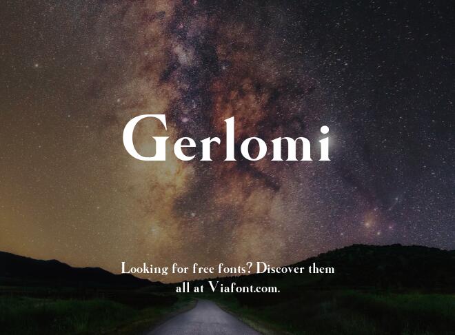 Gerlomi Font