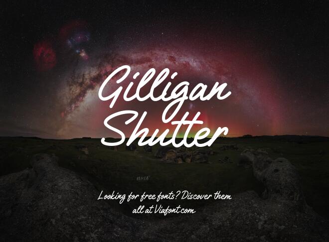Gilligan Shutter Font