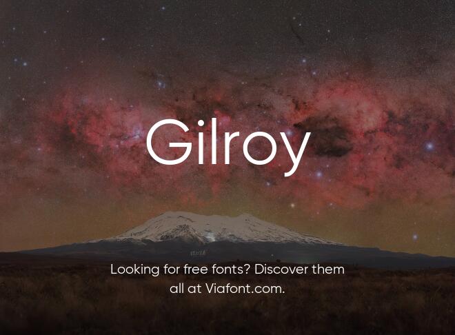 Gilroy Font