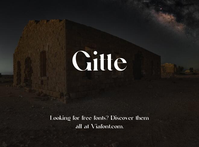 Gitte Font