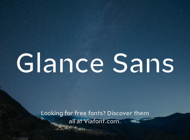Glance Sans Font
