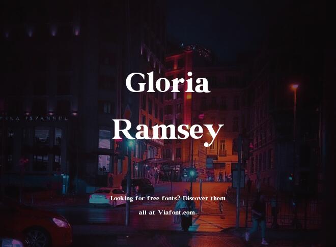 Gloria Ramsey Font