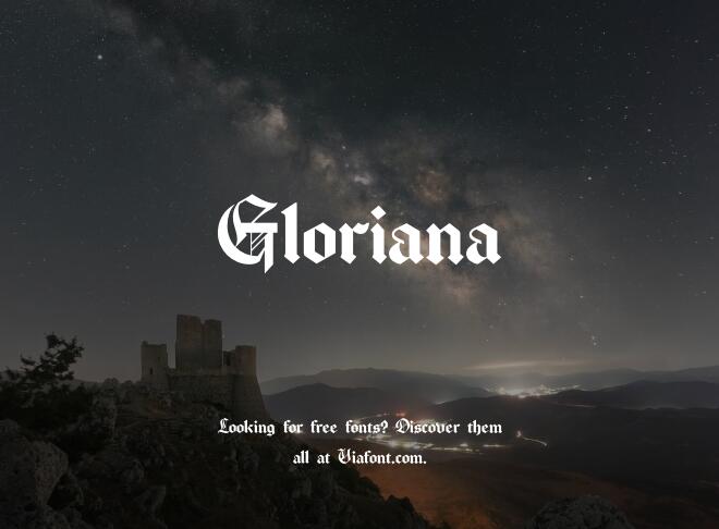 Gloriana Font