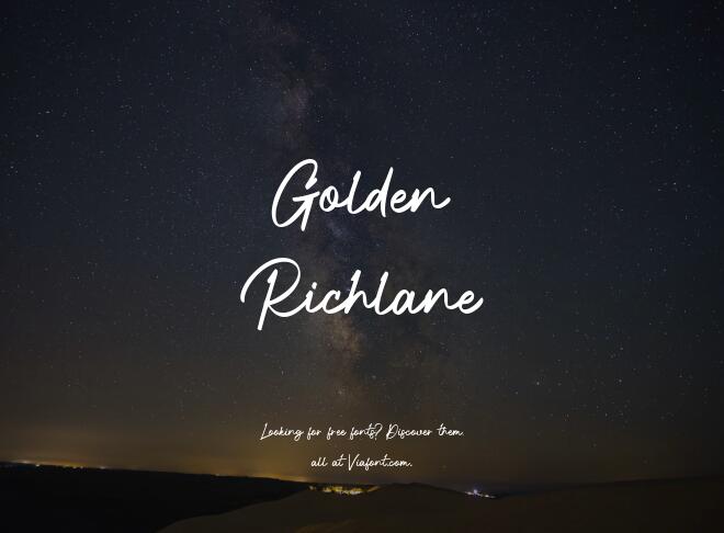 Golden Richlane Font