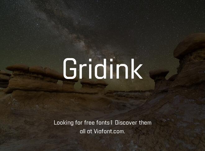 Gridink Font