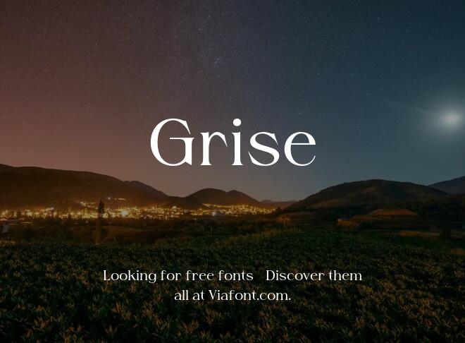 Grise Font