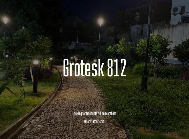 Grotesk 812 Font
