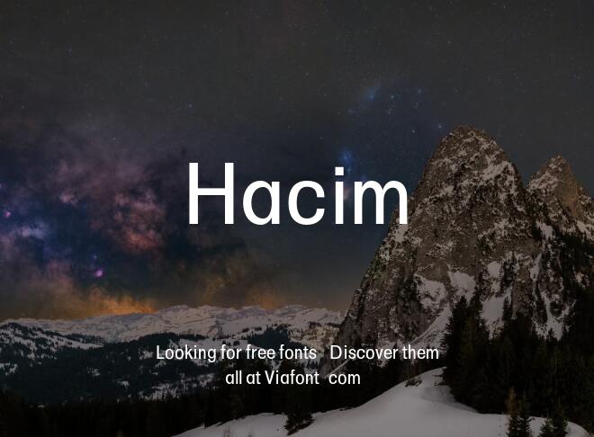 Hacim Font