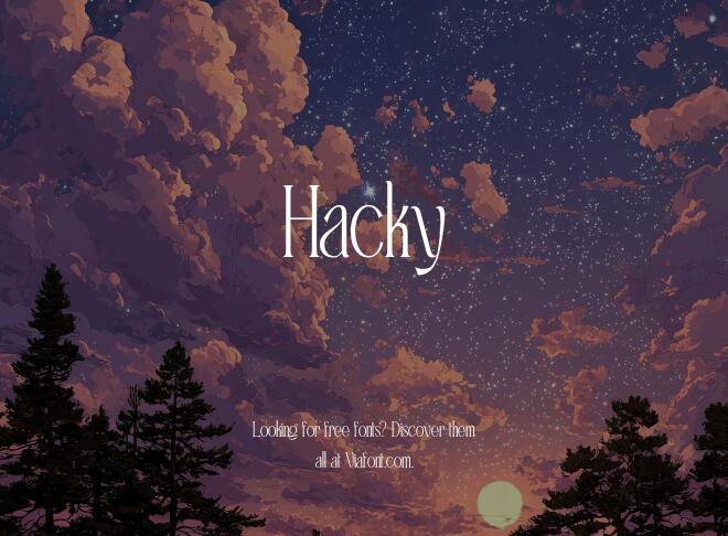Hacky Font