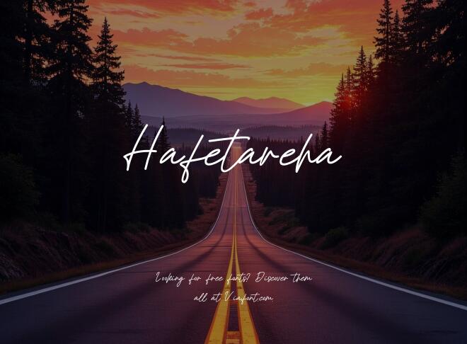 Hafetareha Font