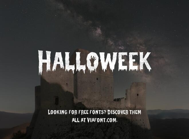 Halloweek Font