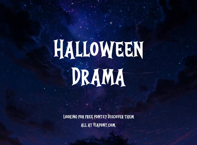 Halloween Drama Font