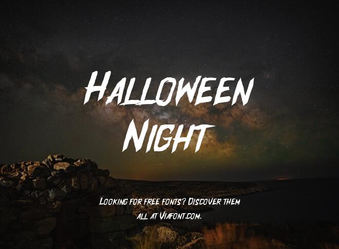 Halloween Night Font