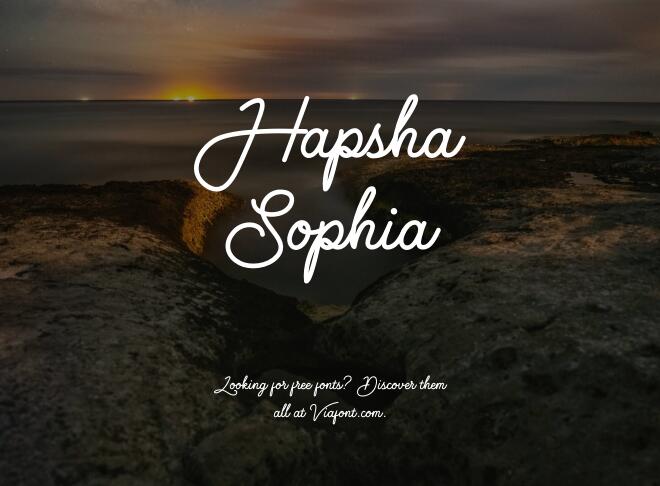 Hapsha Sophia Font