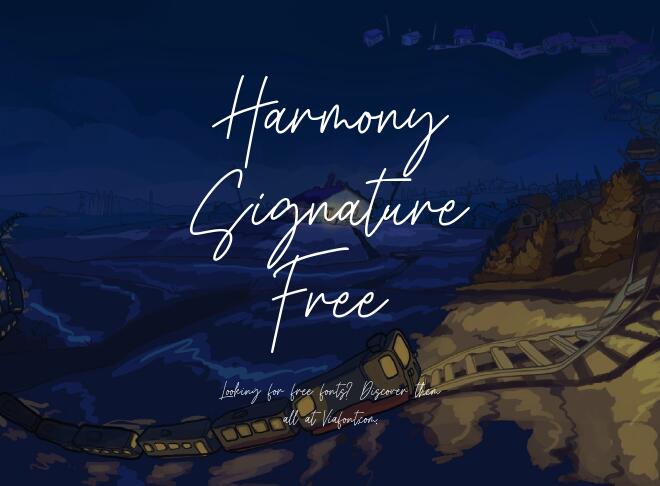 Harmony Signature Free Font