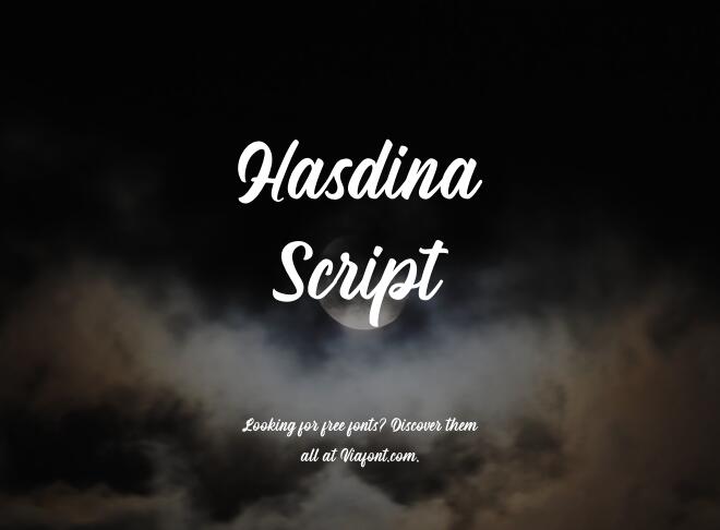 Hasdina Script Font