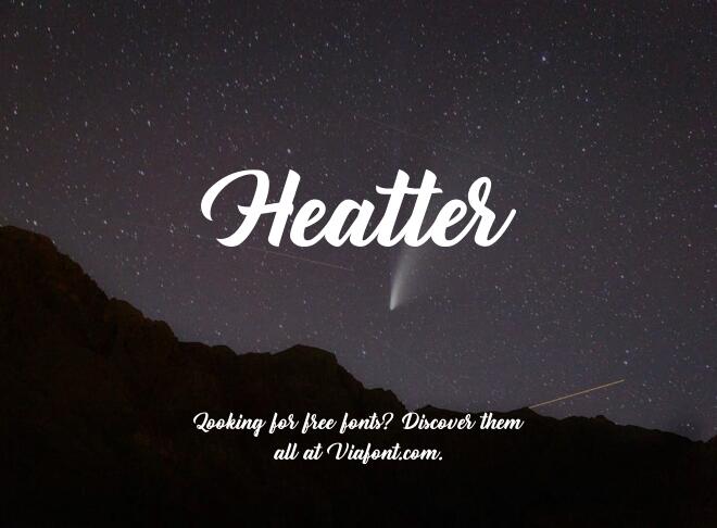 Heatter Font