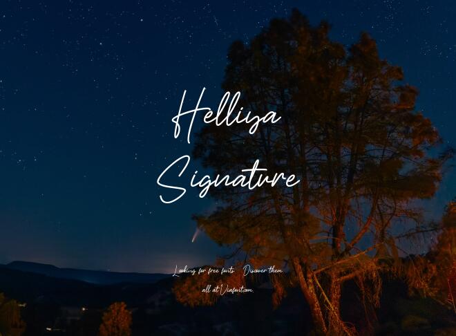 Helliya Signature Font