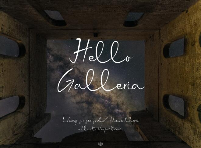 Hello Galleria Font