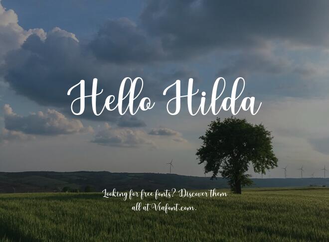 Hello Hilda Font