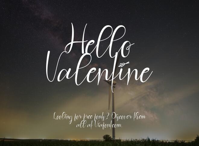 Hello Valentine Font