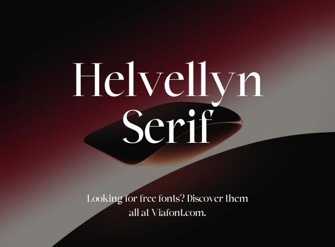 Helvellyn Serif Font