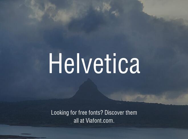 Helvetica Font