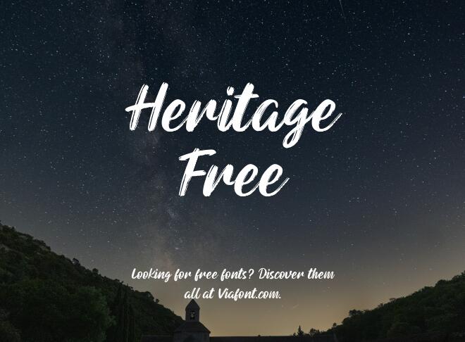 Heritage Free Font