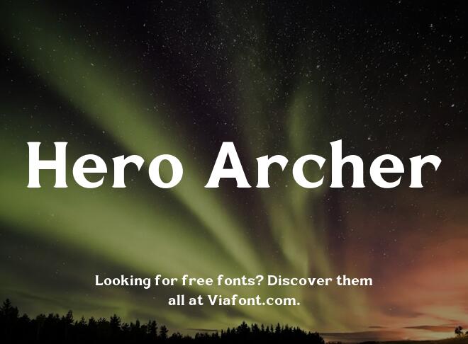 Hero Archer Font