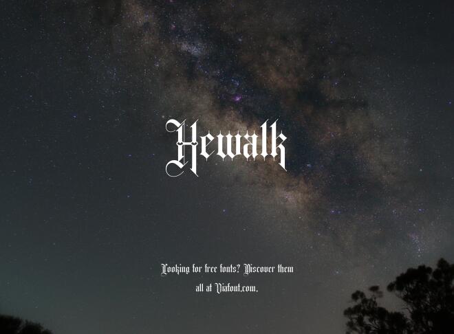 Hewalk Font