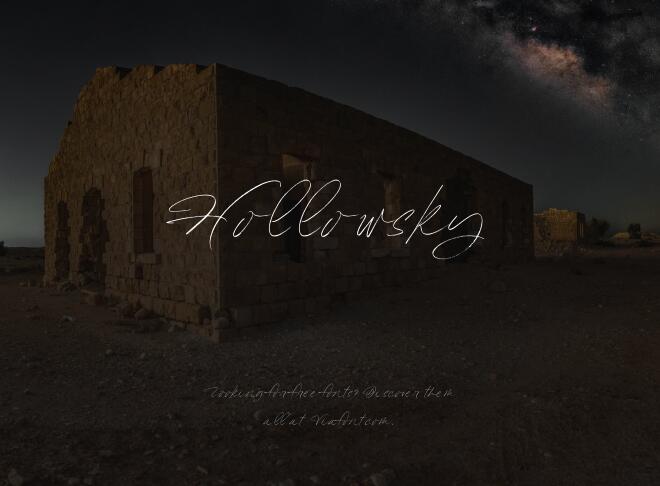 Hollowsky Font
