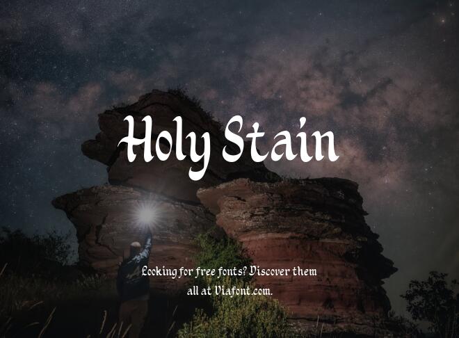 Holy Stain Font