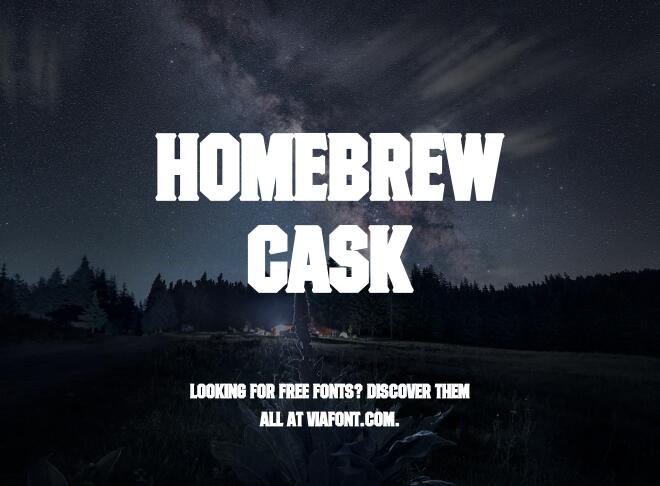 Homebrew Cask Font