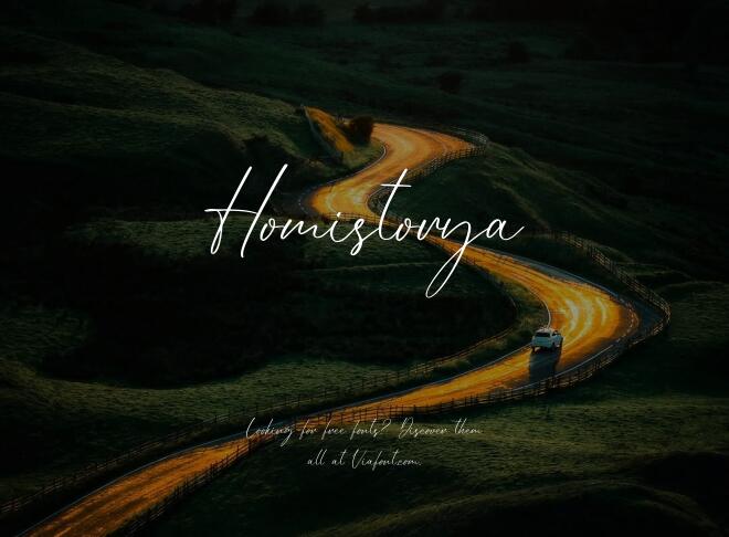 Homistorya Font