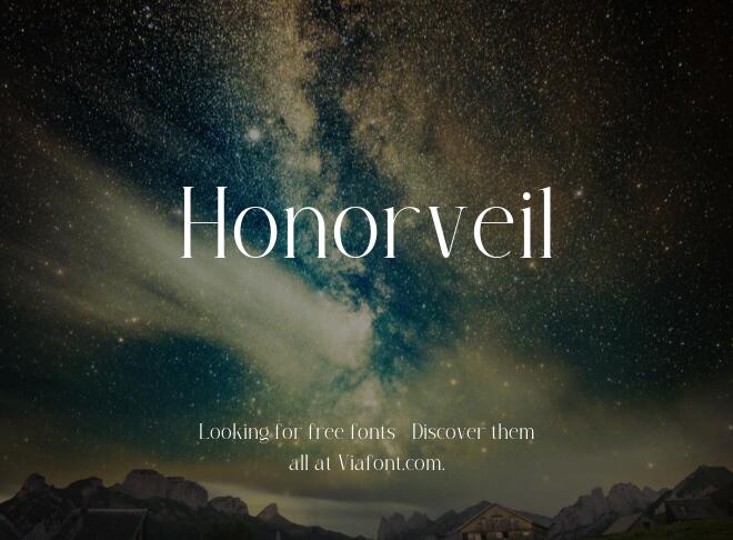 Honorveil Font