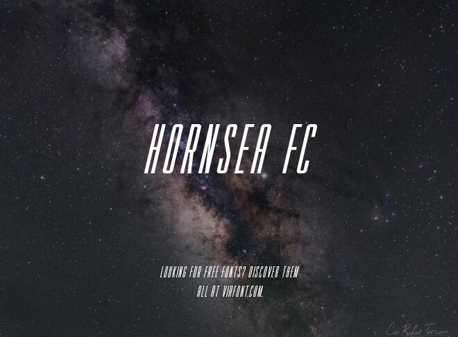 Hornsea Fc Font