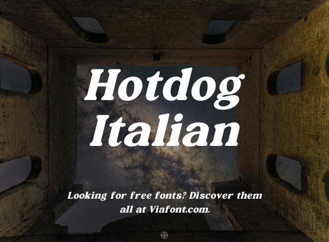 Hotdog Italian Font