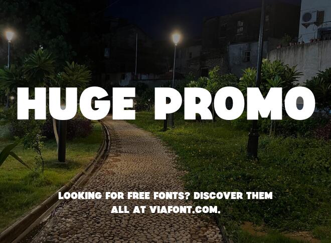 Huge Promo Font