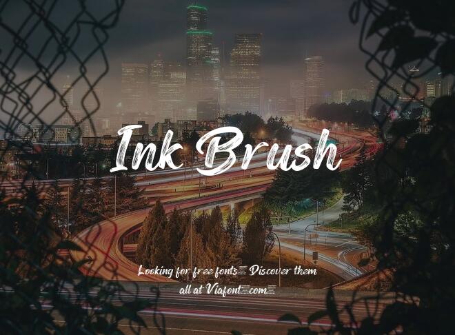 Ink Brush Font