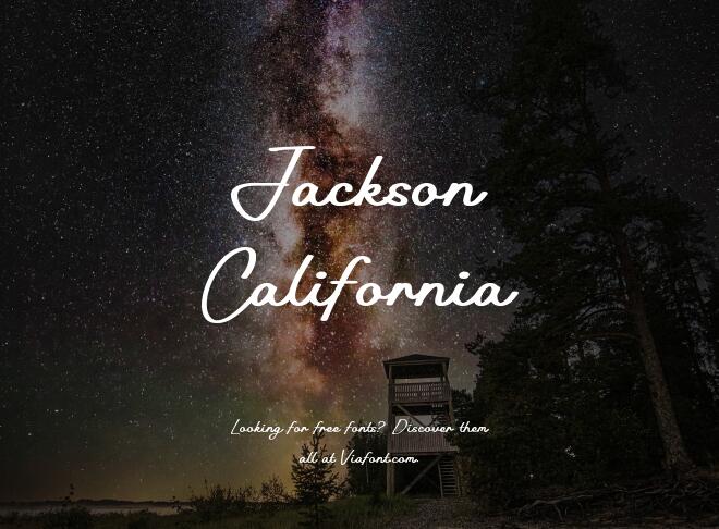 Jackson California Font